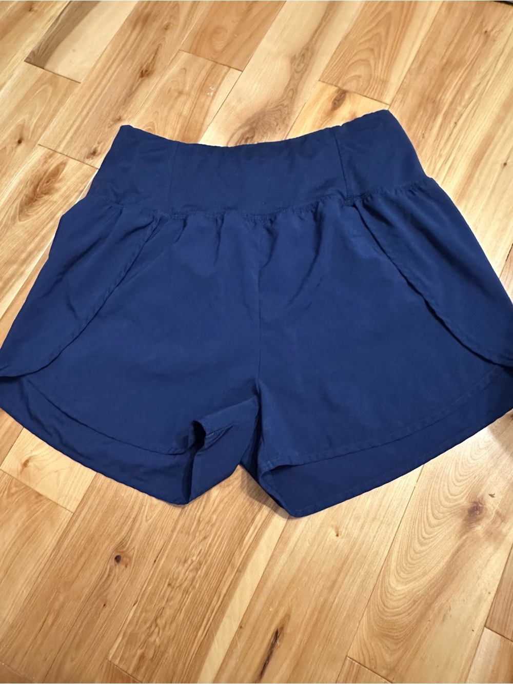 Zenana Outfitters Navy Athletic High-Waist Shorts